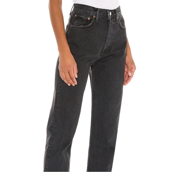 Agolde Denim - AGOLDE 90's Pinch Waist in Black Tea